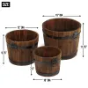 Apple Barrel Planters Trio