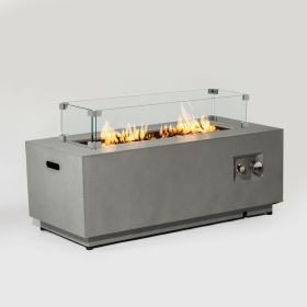 Outdoor Fire Pit Propane Fire Table with Tank Holder