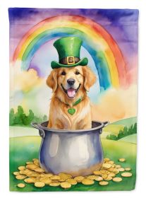 Golden Retriever St Patrick's Day Garden Flag Mailbox Flag Decorative Yard Flag Banner Outside Patio Artwork Yard Flower Beds, Garden Size, Multi
