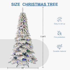 Illuminated Christmas Tree For Home Living Room Festive Decoration, Christmas Gifts And Ornaments, Perfect For Christmas Scene Setup (Option: 7.5FT)