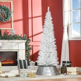 6' Artificial Pencil Christmas Tree (Option: White-800x190x190 mm)