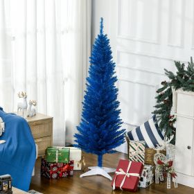 5' Artificial Pencil Christmas Tree (Option: Blue-840x170x190 mm)